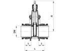 Schraubmuffenschieber 4210 DN 100 - Hawle Armaturen