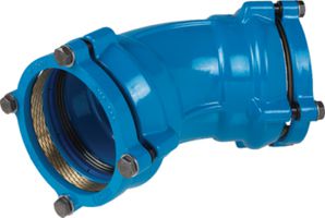 Steckmuffen-Bogen 45°, für Wasser 7330 d 63mm - Hawle System 2000