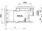 Hydranten Einlaufbogen Flansch/Flansch     5493 DN 100/100 - Hawle Hydranten