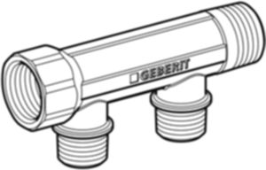 Verteiler 2-fach GEBERIT FlowFit