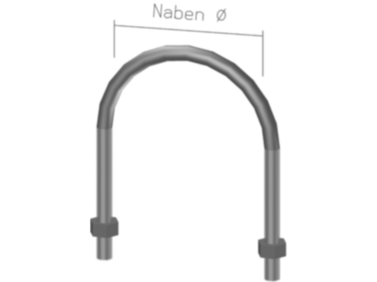 Rohrbügelbefestigung 130/32-W - Schwarz Stahl AG, Lenzburg