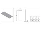 Stirn Abdeckblech Aluminium EN AW-6060 T66 150/56/5 mm - INOXTECH-Handlauf-/Geländer-System