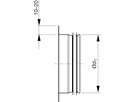 Stutzen 90° m/Bord 125mm ILU-V - Spiralfalzrohre und Zubehör System Safe