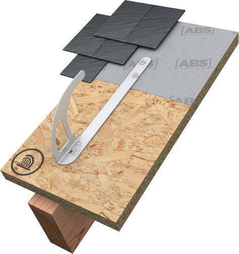 Dachhaken flach DH04-VA-F ABS Lock DH04-F - ABS Absturzsicherung