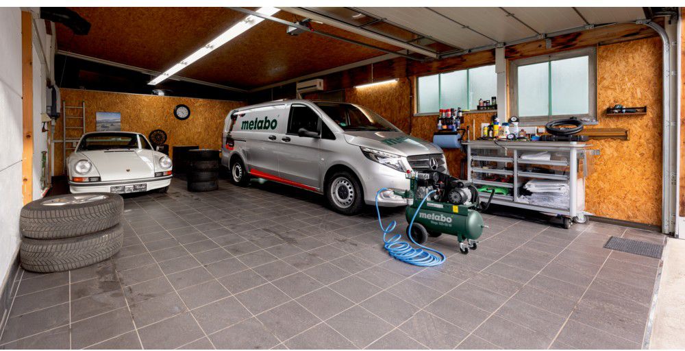 Kompressor Mega 350-50W 50L Tank , 220 l/min , 10bar , 2.2kw , 93dB ,52Kg - Metabo Elektrowerkzeuge