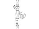 Zwischenstücke Z83 Bronze 5/4" -11/2" H 30 mm (2x15 mm) 11.4358.162 - Biral Pumpenzubehör