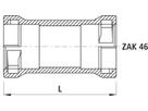 ZAK-Muffe Gas 6305 - Hawle Steckfittinge