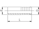 Druckschlauchtüllen m/Stutzen 10 mm 721 960 403 - GF Hart PVC-U Formstücke