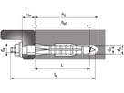 TOX Oase Waschtischbefestigungs Set BN51030 , Ø14x75/40 mm , 04510103 - Diverses Befestigungsmaterial