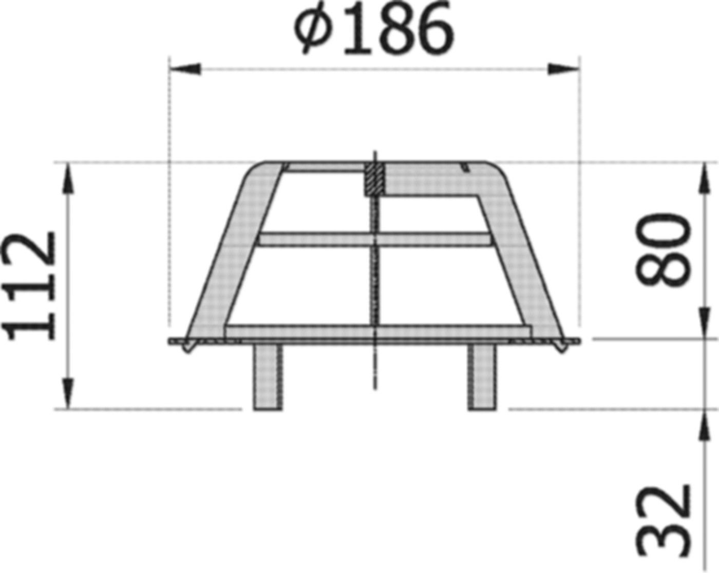 Laubfang (Kiesfang) Edelstahl/Kunststoff inkl. Adapter 77560 - ACO Passavant Entwässerungstechnik