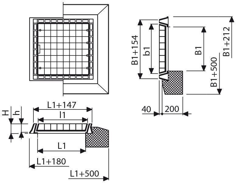 Fig. 2535E F00 52 D400 1-teilig LW: 800 x 1000mm - Flächenabdeckungen von Roll