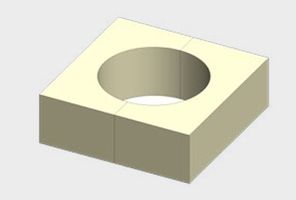 Multi-Befestigungskonsole Dämmung PIR 600x600mm , Dicke 130-300 mm - INOXTECH-Handlauf-/Geländer-System