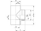 T 90° mit Muffen/IG 16 mm - 3/8" 721 200 205 - GF Hart PVC-U Formstücke