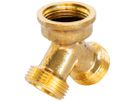 TEGUFIX Y-Verteiler, messing G 3/4", 1xIG, 2xAG, 55105.001 - Tegum Armaturen