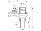 Sperrschelle Hawlinger für Gas 2288 mit Stahlstutzen DN 1 1/2" - Hawle Hausanschluss- und Anbohrarmaturen