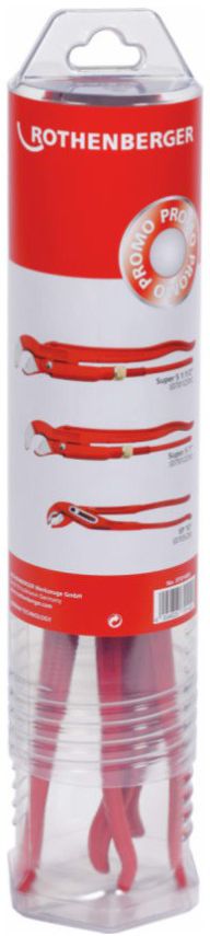 ROTHENBERGER Profi-Set, 3 tlg. Rohrzange Ø 1-1.1/2" + Wapu SP 10 - Sanitärwerkzeuge