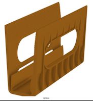 Einsatzprofil aus PP L= 150 mm , Glas 21mm - INOXTECH-Handlauf-/Geländer-System