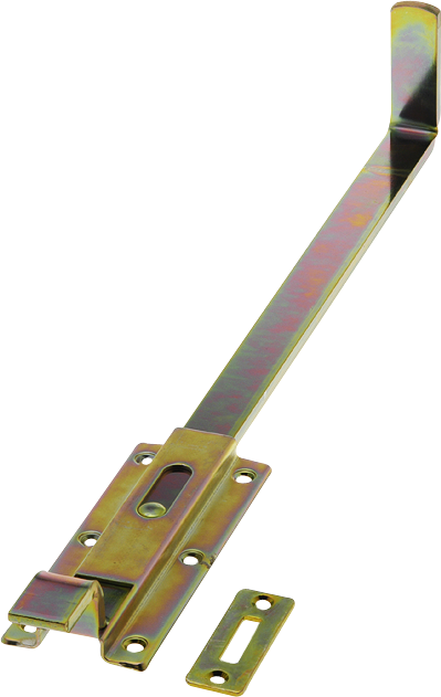 WEBI Stangenriegel gekröpft 500x65mm, Hub=30mm, verzinkt - Stoss- und Treibriegel mit Zubehör