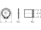 Sich-Ringe f Wellen schwere Ausf St BN821 DIN471 70x4 - Bossard Schrauben