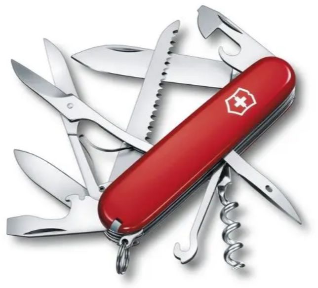 VICTORINOX Offiziersmesser Hunstman, rot, 1.3713 - Heften, Schneiden