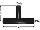 Spitz-T Fig. 2859 DN 80/80 - Von Roll Steckmuffenformstücke