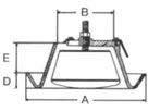 Abluftventil OPF Kunststoff weiss mit Stahlfedern d 150 mm - Ventilations-Einsätze