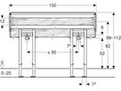 Bausatz für Doppelwaschtisch Typ 98 111.530.00.2 - Geberit-Duofix