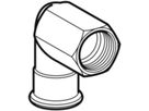 Übergangswinkel 90° m/IG 18mm-1/2" 34145 - Mapress-Gas-Formstücke