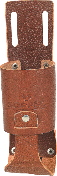 SOPPEC Gürteltasche Leder braun, für Sprühdosen - Farben / Rostschutz