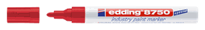 EDDING 8750, Industrie Lackmarker Rot, Schriftbreite 2.0-4.0mm - Auszeichnen