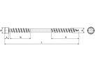 Zyl-Dämmst Schraub-SPAX® st WIROX® BN20932 10 x 350 / 80 (T50) - Bossard Schrauben