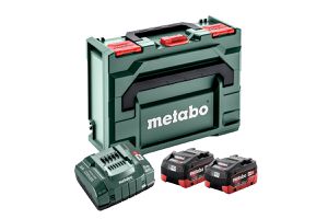 Basis-Set LIHD 10Ah + ASC 290 18V LiHD, 2x10Ah + Ladegerät ASC 290 in metaBox - Metabo Maschinenzubehör