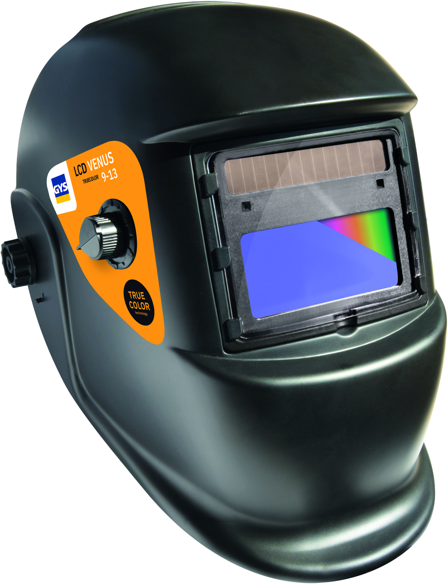 GYS Schweissschutzhelm LCD VENUS 9/13 G TRUE COLOR, Sichtfeld 92 x 42mm - Schweissen