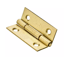 Hettich Scharnier vermessingt, 40 x 25 x 1mm, à 2 Stk - Diverse Möbelbeschläge und Zubehör