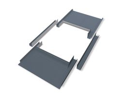 PREFA Einfassung für Velux stucco 55x78-118 cm, 43 P.10 Steingrau 111104 - PREFA Dachsysteme