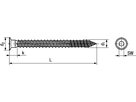 Fensterschr Toproc® Rafix-K St vzg BN20911 Ø7,5x170 SW4 / 4730/ - Bossard Schrauben