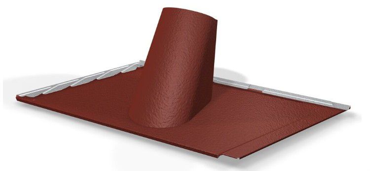 PREFA Einfassungsplatte für Dachschindel DS.19 05 P.10 Oxydrot - PREFA Dachsysteme