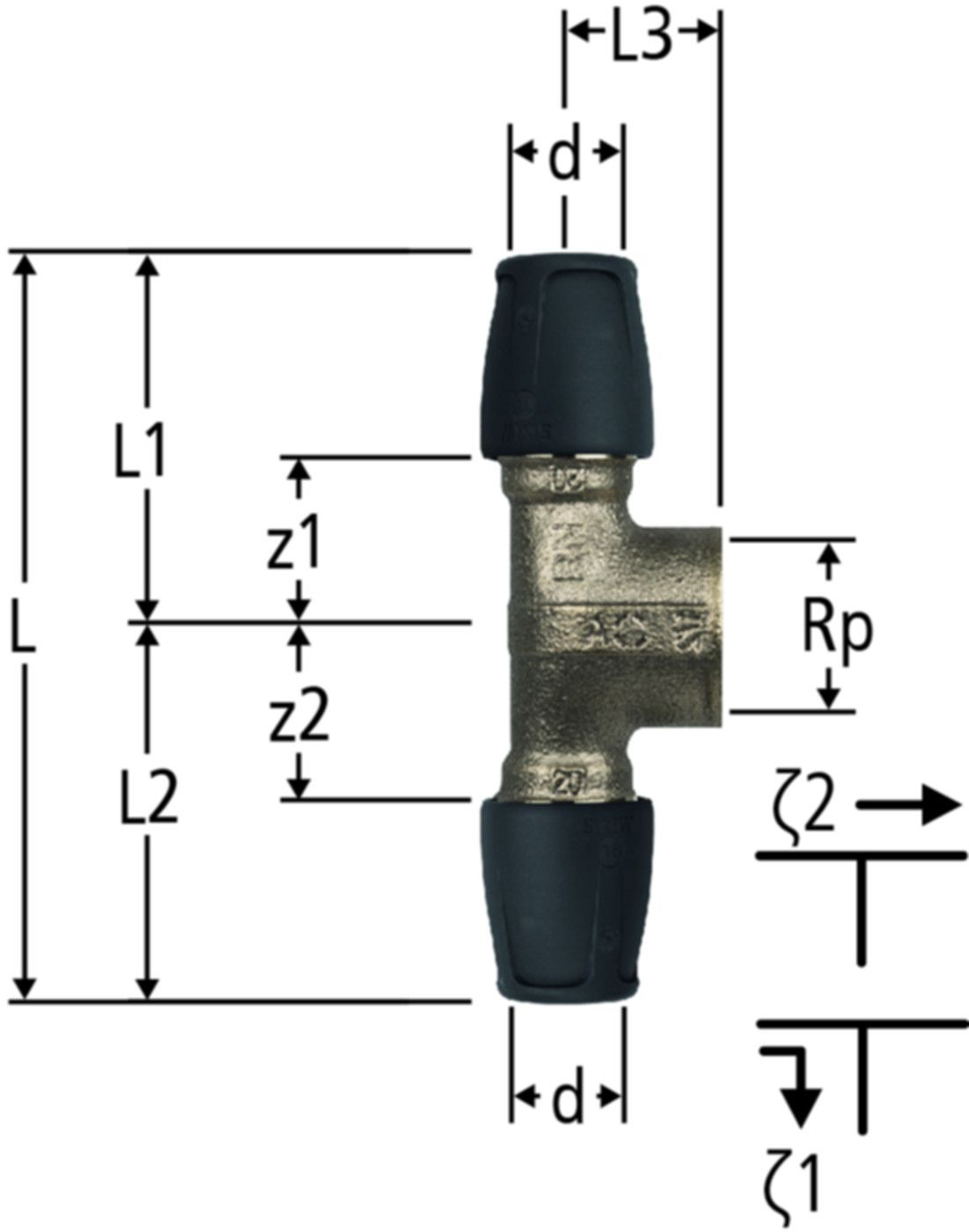 T-Stücke NUSSBAUM Optiflex-Profix