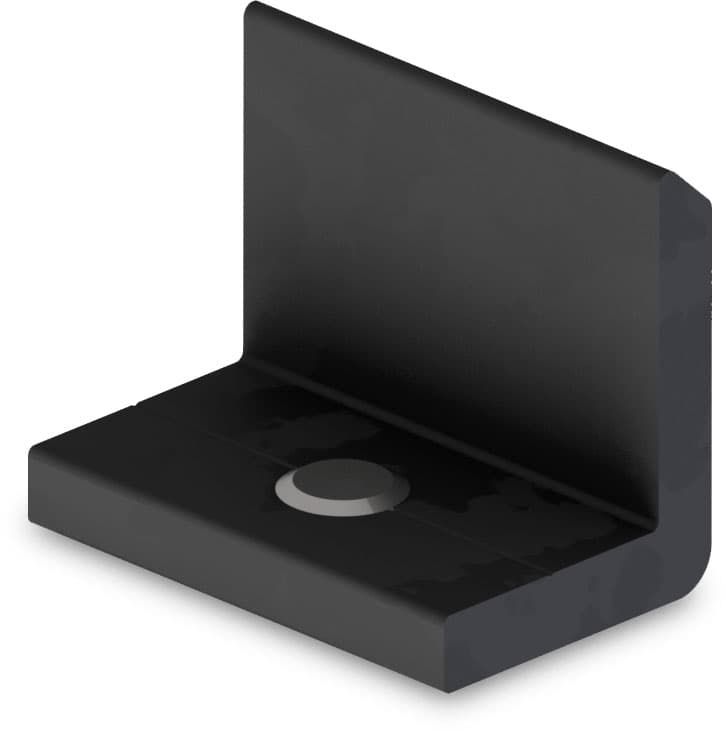 InsertionRail EndStop, schwarz eloxiert K2 2002761 - K2 Unterkonstruktionen