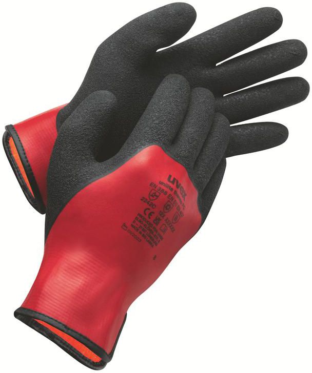 UVEX Winter Handschuh Unilite Thermo FC Gr. 9, rot-schwarz, Art. 60842 - Arbeitsschutz