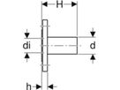 Flansch m/Steckende PN10/16 108mm 33752 - Mapress-Sanitär-Supersize-Formstücke