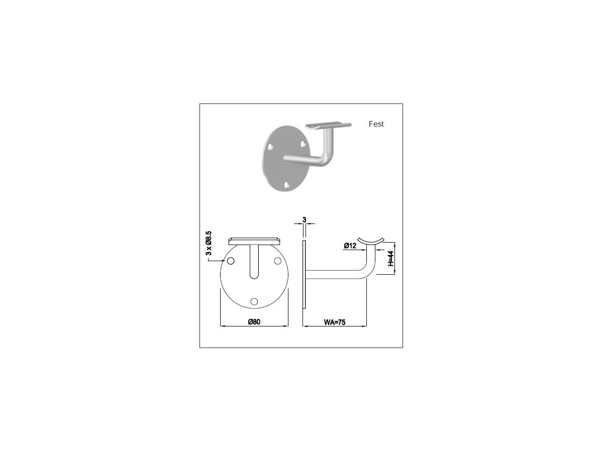 Constructiebuis voor aan uiteinde 42,4 x 2,0 mm 902 mm RVS-304 mat geslepen