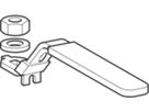 Betätigungshebel Set 22mm 90776 abschliessbar, zu Kugelhahn NPW geflanscht - Geberit Systemventile / Armaturen