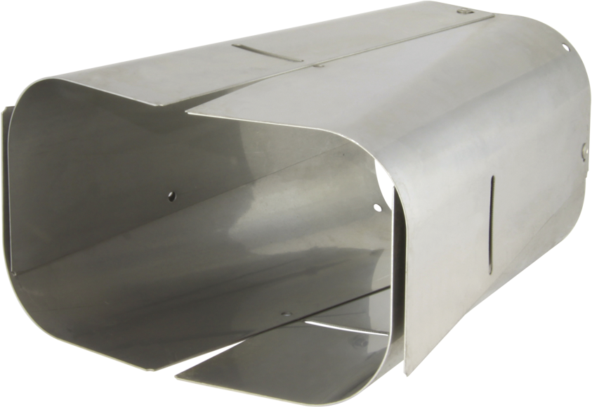 Alu Anschl.Stutzen eckig 151-175 mm verstellbar - Sairlift Kaminhüte