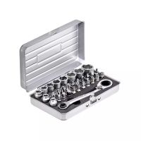 TECHNOCRAFT Steckschlüsselsatz, 31-tlg "SLIM" 1/4" , im Kunststoffkoffer - Steck- und Drehmomentschlüssel
