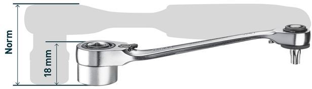 TECHNOCRAFT Steckschlüsselsatz, 31-tlg "SLIM" 1/4" , im Kunststoffkoffer - Steck- und Drehmomentschlüssel