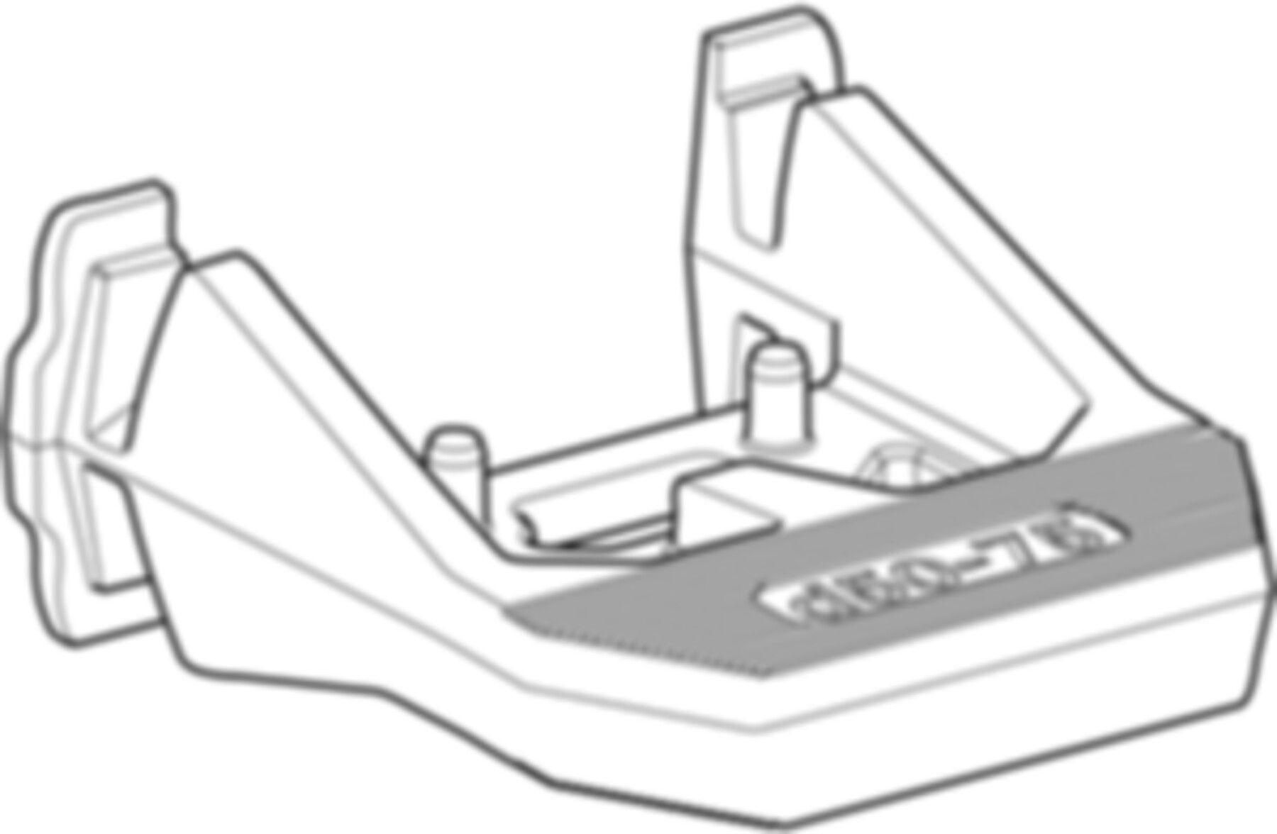 FlowFit Träger für PowerTest 50-75mm 690.938.00.1 - Geberit Werkzeuge und Zubehör