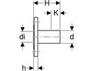 Flansch m/Steckende PN10/16 35mm 23786 - Mapress-Heizungs-Formstücke