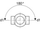 Doppelabzweig 180° 367.265.16.1 d 110/ 56mm - Geberit-PE-Formstücke