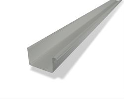 PREFA Kastenrinne à 6 M 333 mm Zinkgrau 26319908 - PREFA Dachentwässerungssysteme